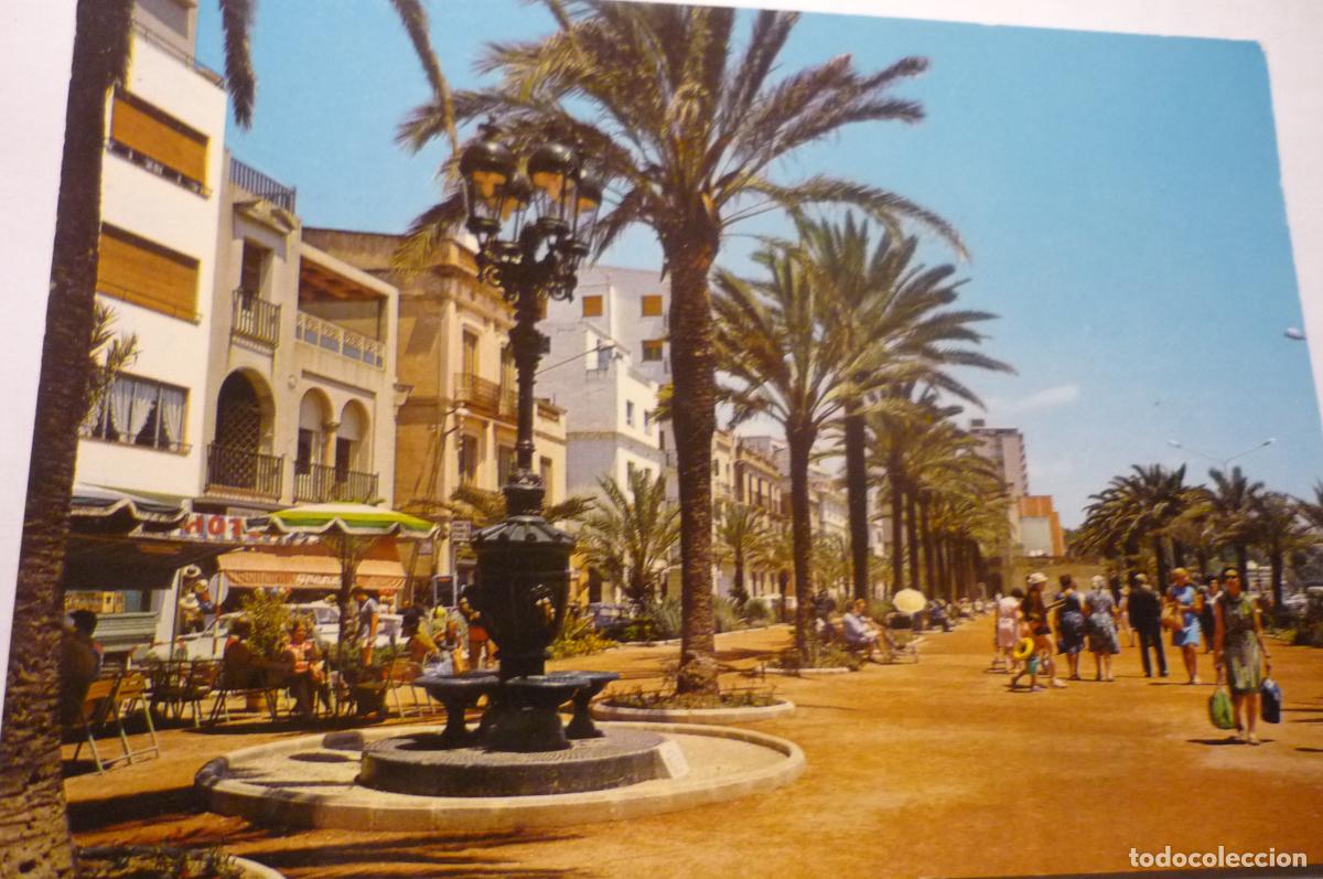 Postales: postal lloret de mar paseo y fuente canaletas