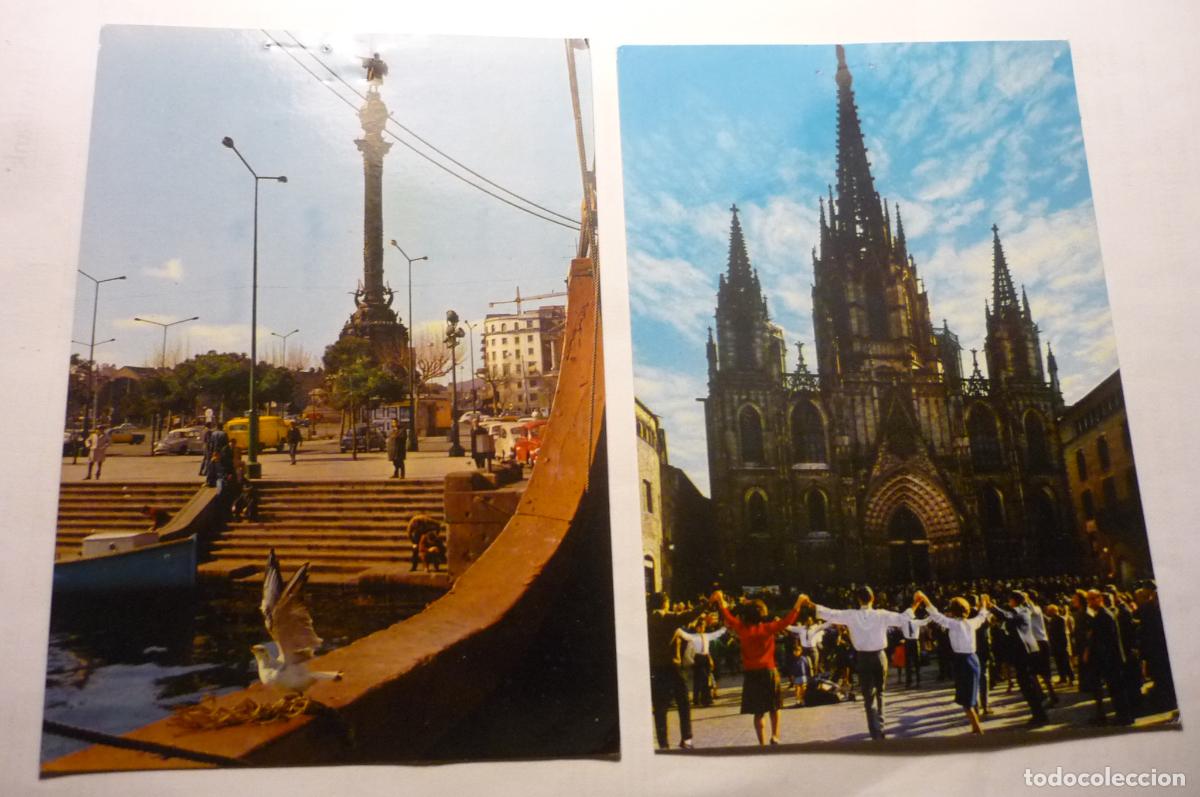 Postales: lote postales barcelona ciruladas