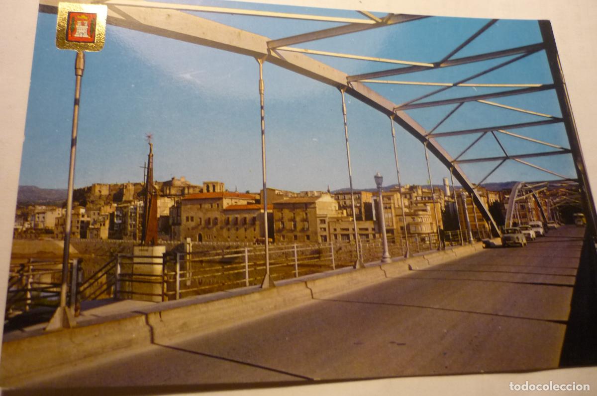 Postales: POSTAL TORTOSA PUENTE SOBRE EL RIO CM