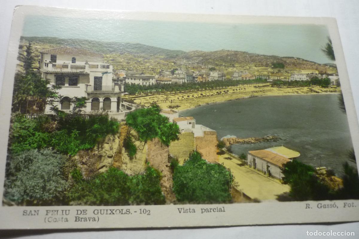 Postales: POSTAL S.FELIU GUIXOLS.-PARCIAL.-COLOREADA ESCRITA CM