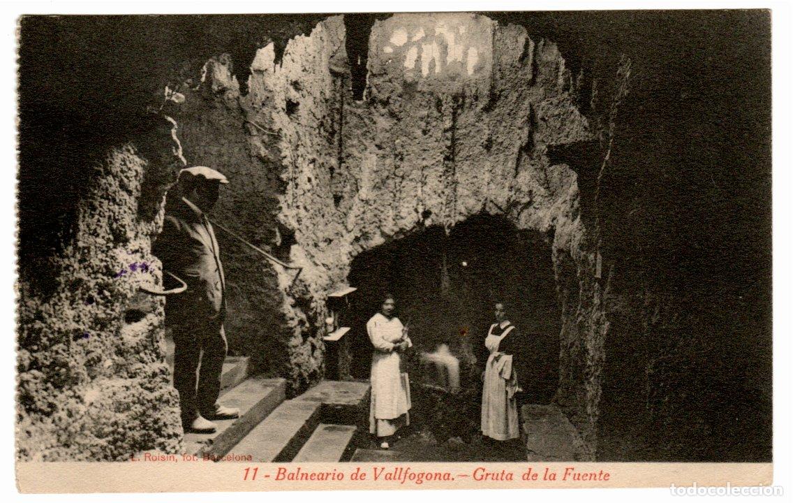 Postales: BONITA POSTAL - BALNEARIO DE VALLFOGONA (TARRAGONA) GRUTA DE LA FUENTE