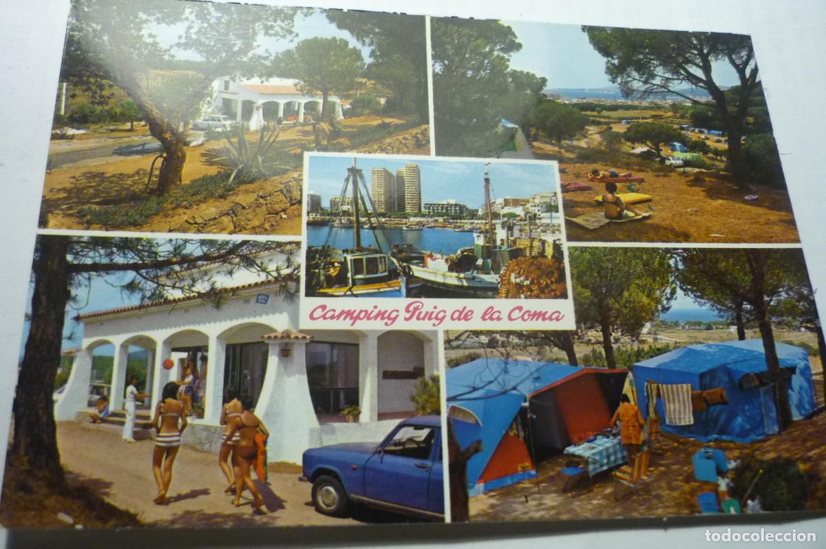Postales: postal palamos camping puig de la coma cm