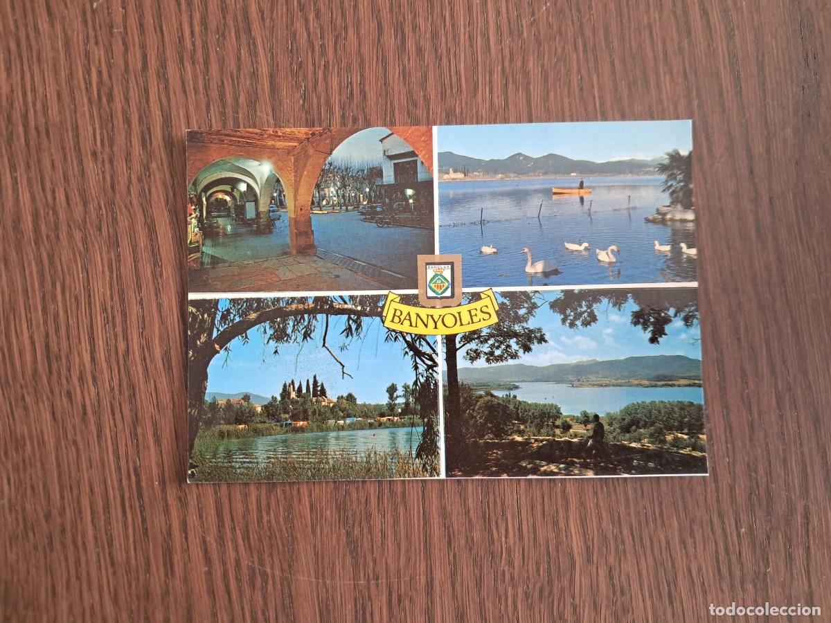 Postales: postal de Espa&ntilde;a, diferentes vistas de Banyoles, Girona n&ordm; 10 . escudo de oro.