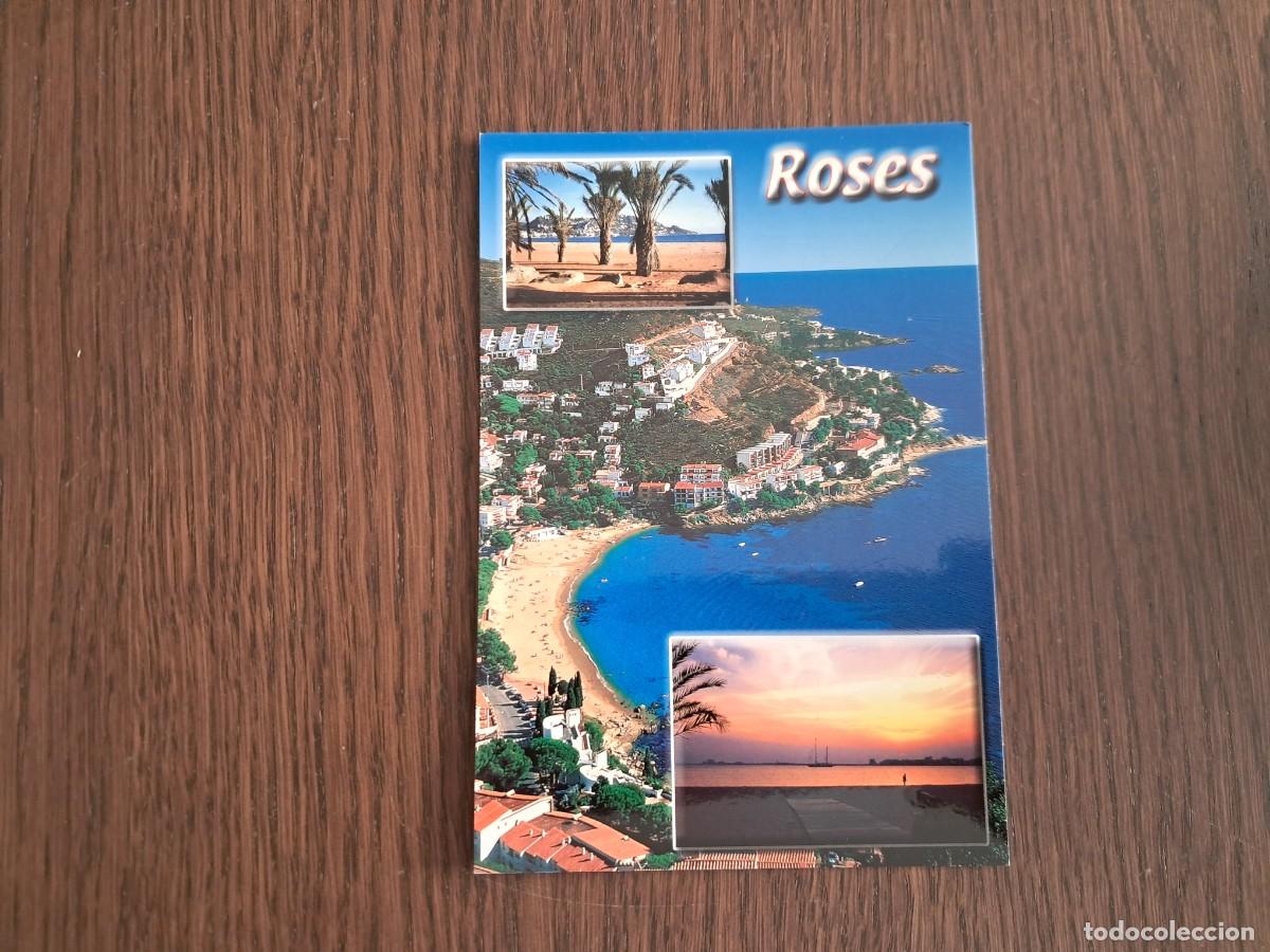 Postales: postal de Espa&ntilde;a, diferentes vistas de Roses, Costa Brava. a&ntilde;o 2002.