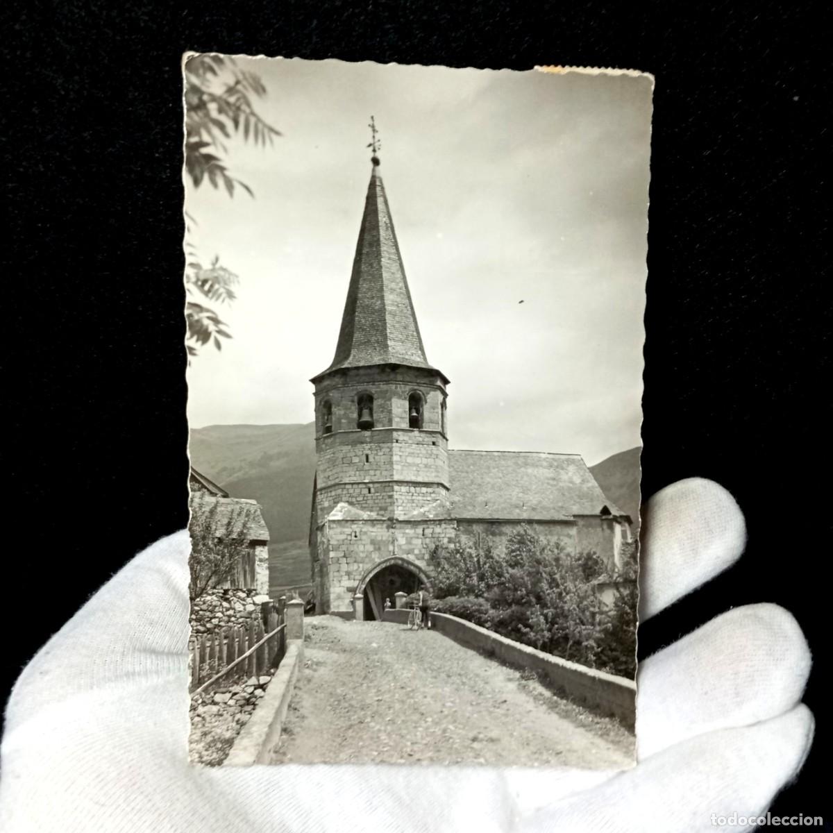 Postales: Postal Gausach Valle de Aran Lerida N 369 Torre Romanica Circulada 1958 Sello Francia Lourdes