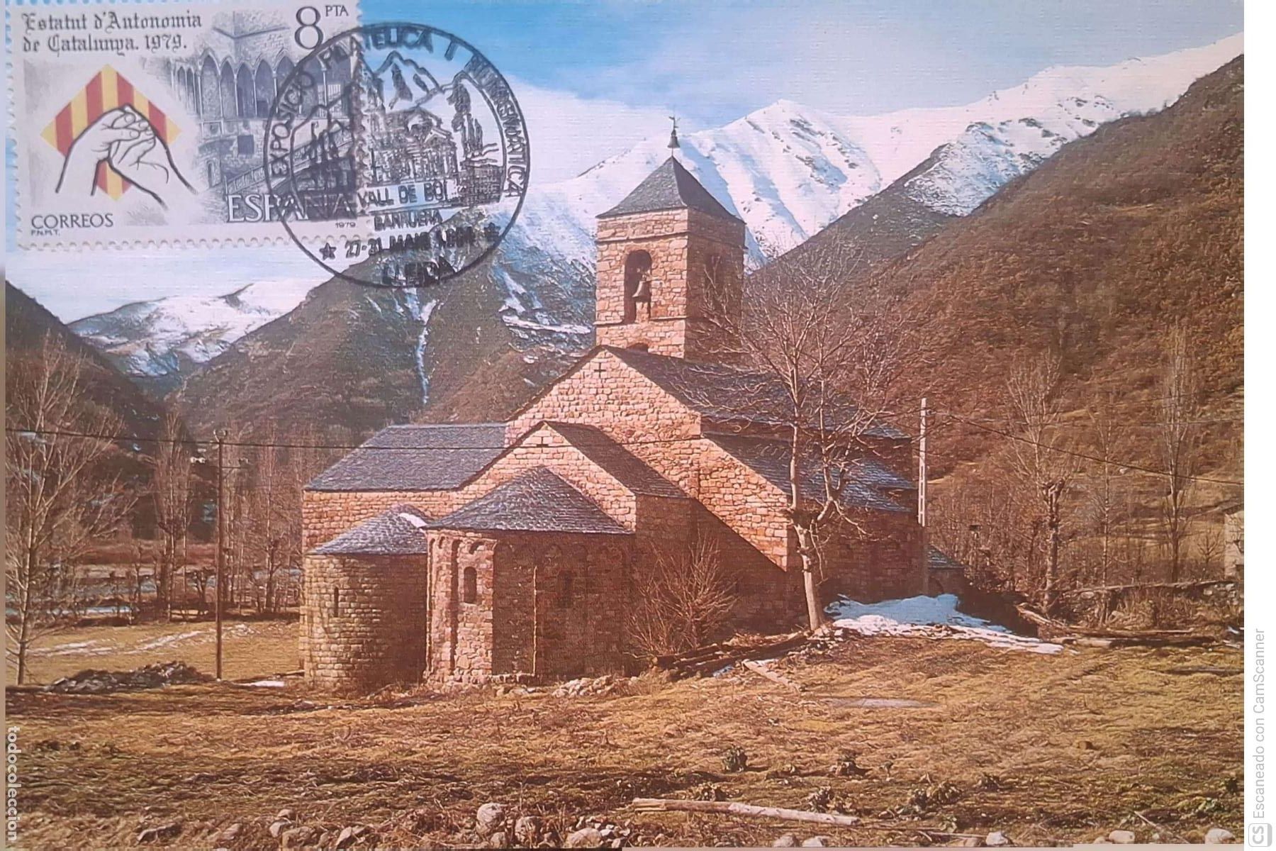 Postales: Barruera (Lleida) 147 Parroquia de San F&eacute;lix-Rom&aacute;nica s. XII. Ed. Sicilia. Color. Nueva. Con Matasel