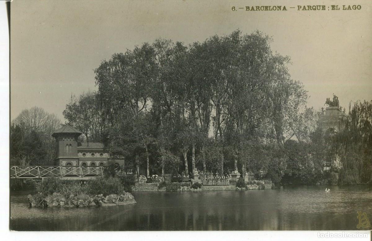 Cartes Postales: BARCELONA-PARQUE EL LAGO- LB BARTRINA N&ordm; 6 -FOTOGR&Aacute;FICA