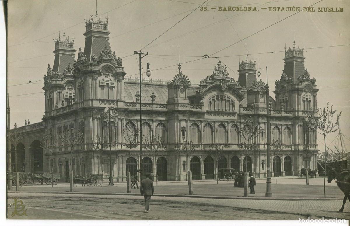 Cartes Postales: BARCELONA-ESTACION DEL MUELLE- LB BARTRINA N&ordm; 38 -FOTOGR&Aacute;FICA