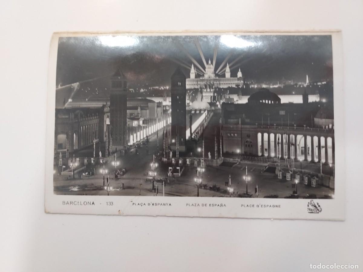Postales: POSTAL BARCELONA PLAZA DE ESPA&Ntilde;A. SIN CIRCULAR. ORIOL 133