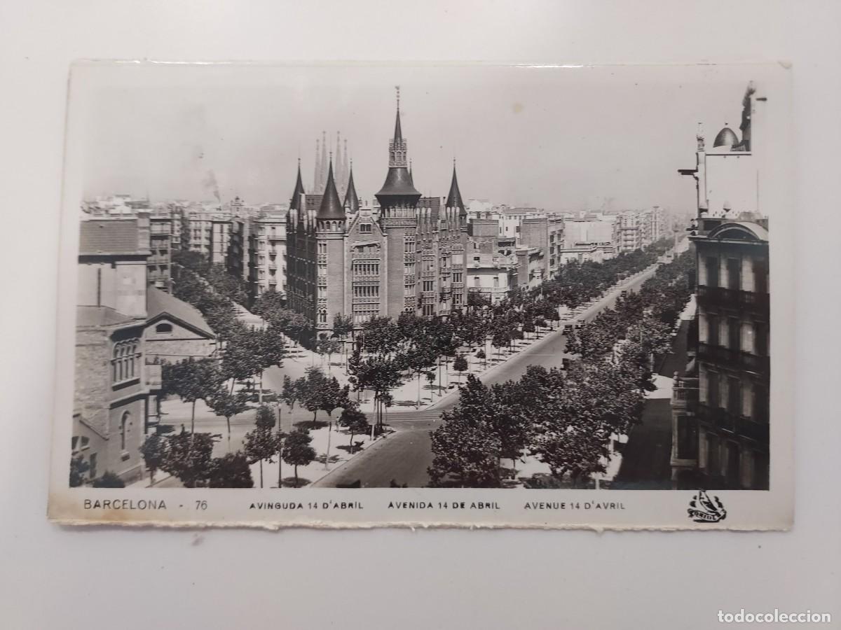 Postales: POSTAL BARCELONA AVENIDA 14 DE ABRIL. SIN CIRCULAR. ORIOL 76