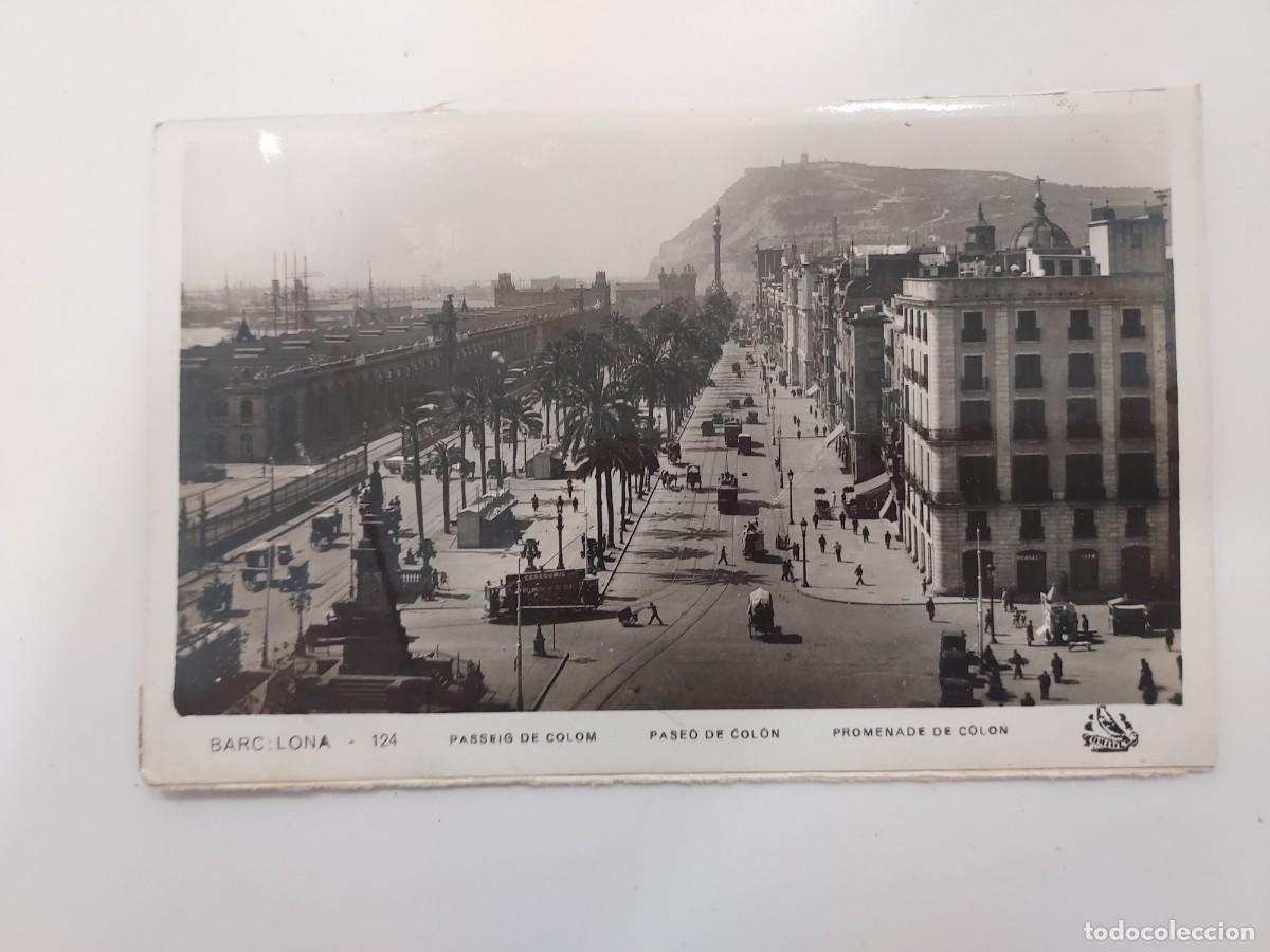 Postales: POSTAL BARCELONA PASEO DE COLON. SIN CIRCULAR. ORIOL 124