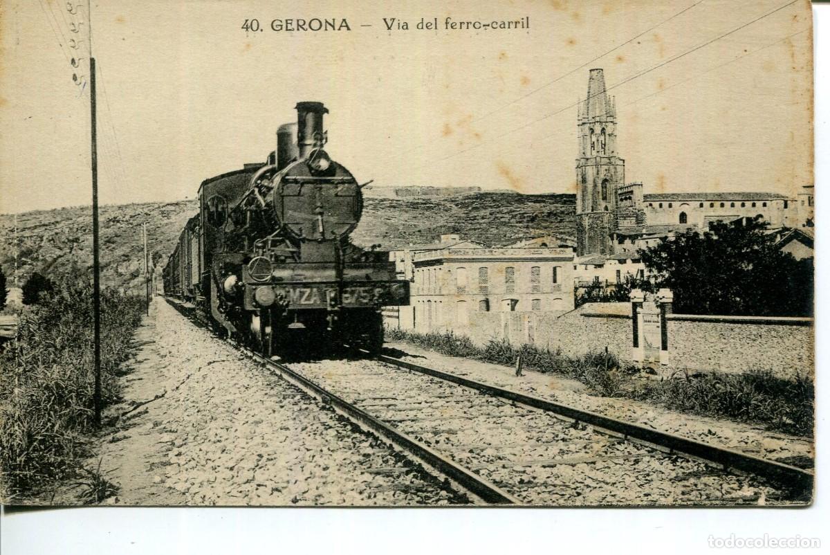Postais: GERONA- VIA DEL FERROCARRIL