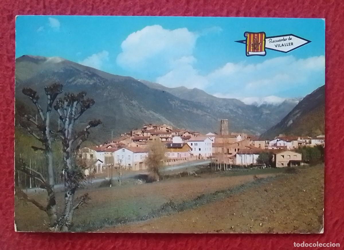 Postales: ANTIGUA POSTAL POST CARD VILALLER LLEIDA PIRINEOS DE L&Eacute;RIDA VISTA GENERAL VIEW VUE CATALOGNE ESPAGNE