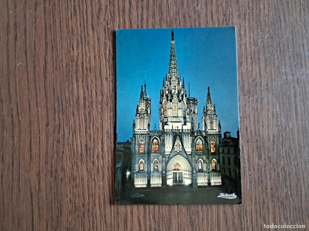 Postales: postal de Espa&ntilde;a, la catedral, Barcelona 53, a&ntilde;os 70.