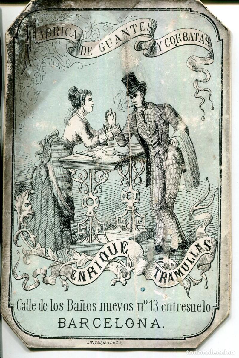 Cartes Postales: BARCELONA-FABRICA DE GUANTES Y CORBATAS-E. TRAMULLAS-TARJETA