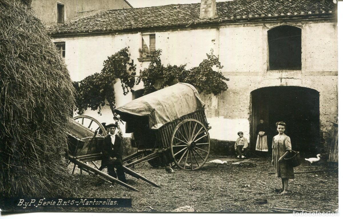 Postcards: MARTORELLAS-MASIA CON CARRO- B y P - A&Ntilde;O - FOTOGR&Aacute;FICA-RARA
