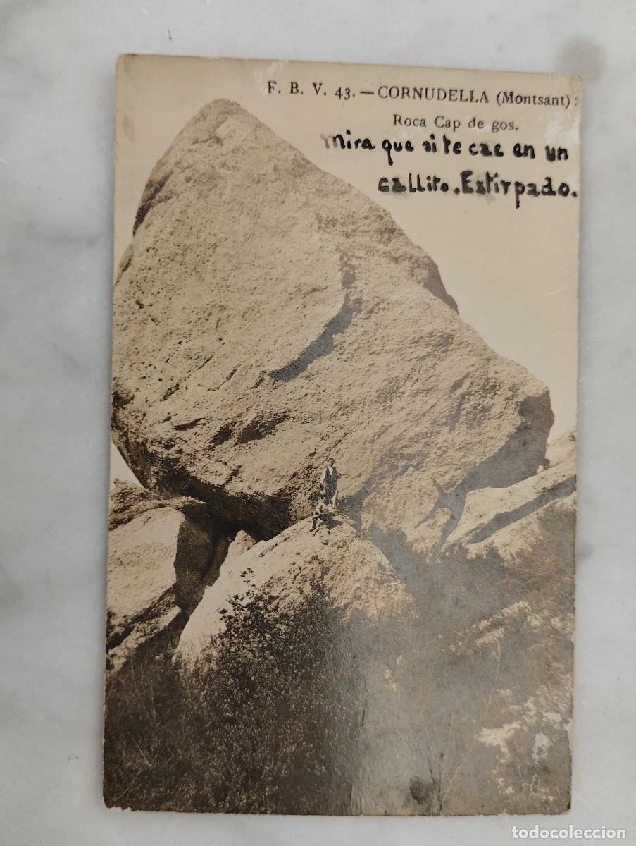 Postais: POSTAL FOTOGRAFICA DE CORNUDELLA. ROCA CAP DE GOS. F.B.V. 43