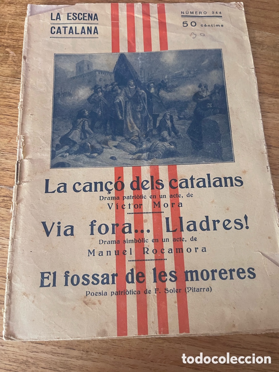 Postales: La Escena Catalana n&ordm; 344 teatro catal&aacute;n patri&oacute;tico 1931