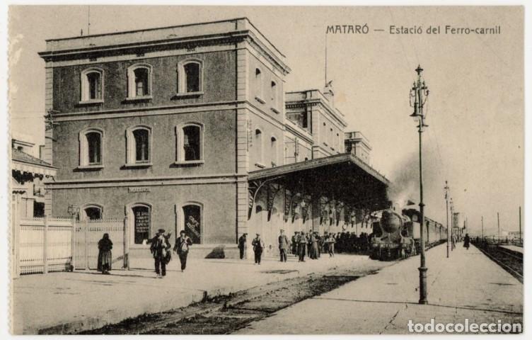 Postales: a11448 Mataro Estacion Del Ferrocarril Mauri sc tren