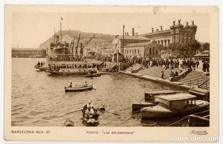 Postales: a11451 Barcelona Puerto Las Golondrinas Zerkowitz N&ordm;67 circulada sin sello