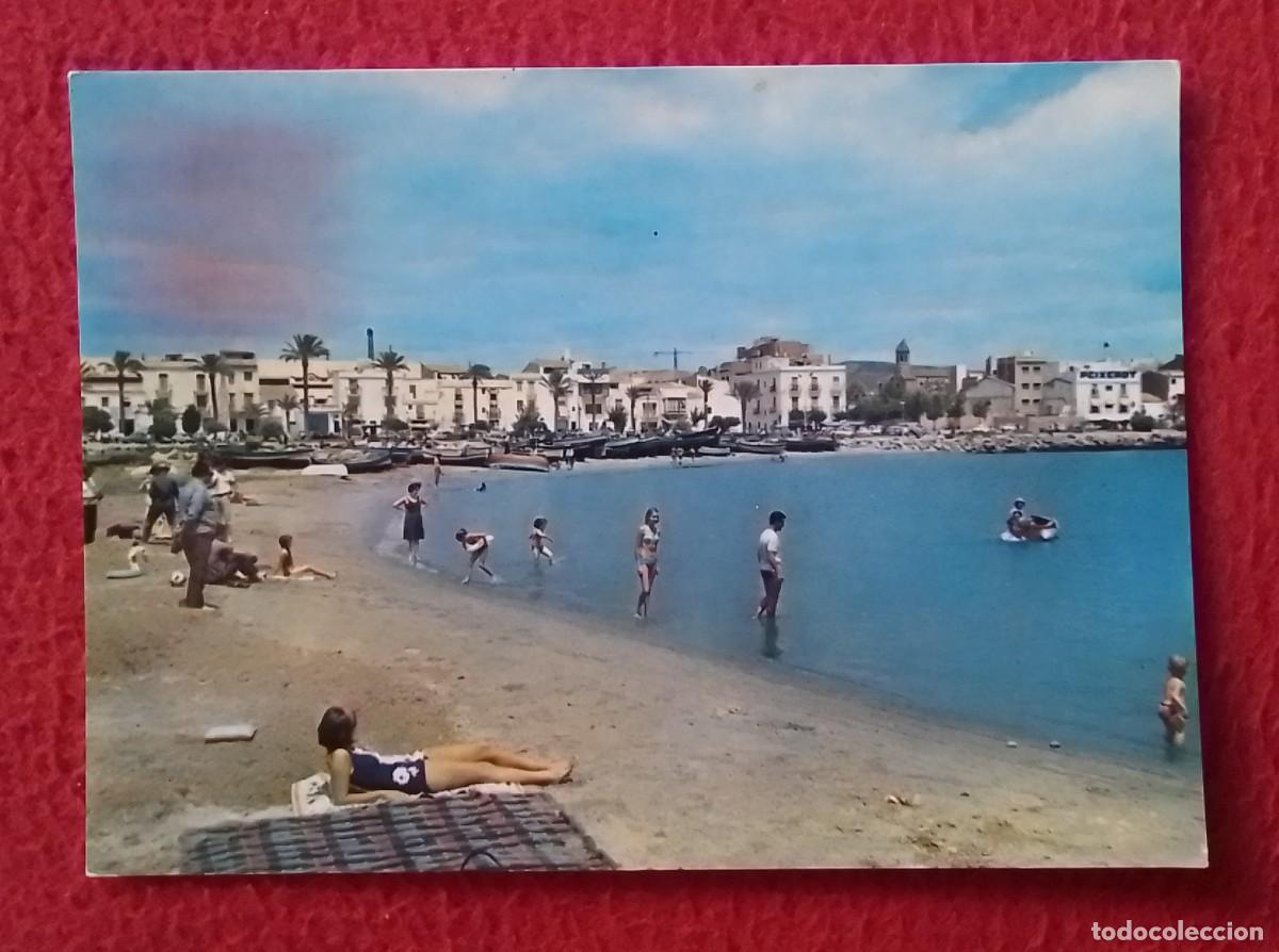 Postales: ANTIGUA POSTAL VILLANUEVA Y GELTRU VILANOVA I LA GELTR&Uacute; BARCELONA PLAYA DEL CENTRO, BA&Ntilde;ISTAS..PLAGE.