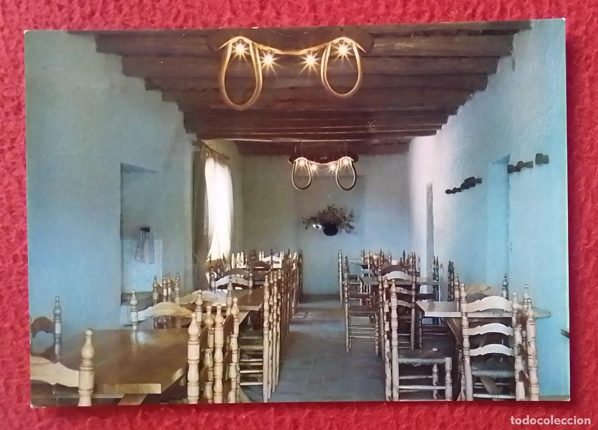 Postales: ANTIGUA POSTAL POST CARD HOSTAL LA ROCA VISTA INTERIOR TARADELL BARCELONA..LLISTA LISTA ENLLA&Ccedil; MESAS