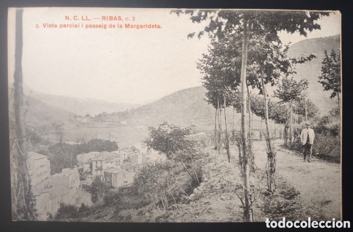 Postales: RIBES DE FRESER PASSEIG MARGARIDETA POSTAL FOTOTIPIA C. 1915