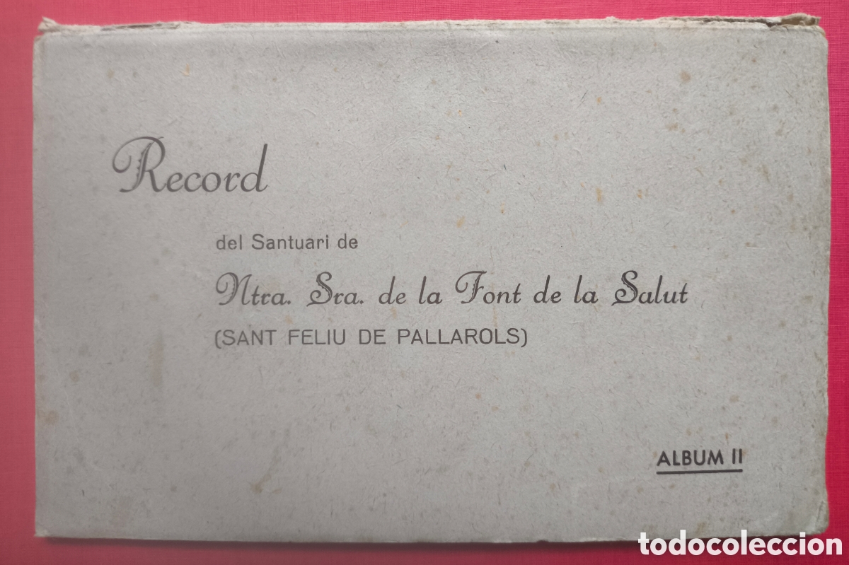 Postales: SANT FELIU DE PALLEROLS SANTUARI NTRA. SRA. FONT DE LA SALUT BLOC POSTAL FOTOTIPIA C. 1915