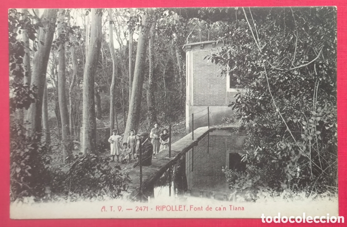 Postales: RIPOLLET FONT CAN TIANA POSTAL FOTOTIPIA ATV C. 1915