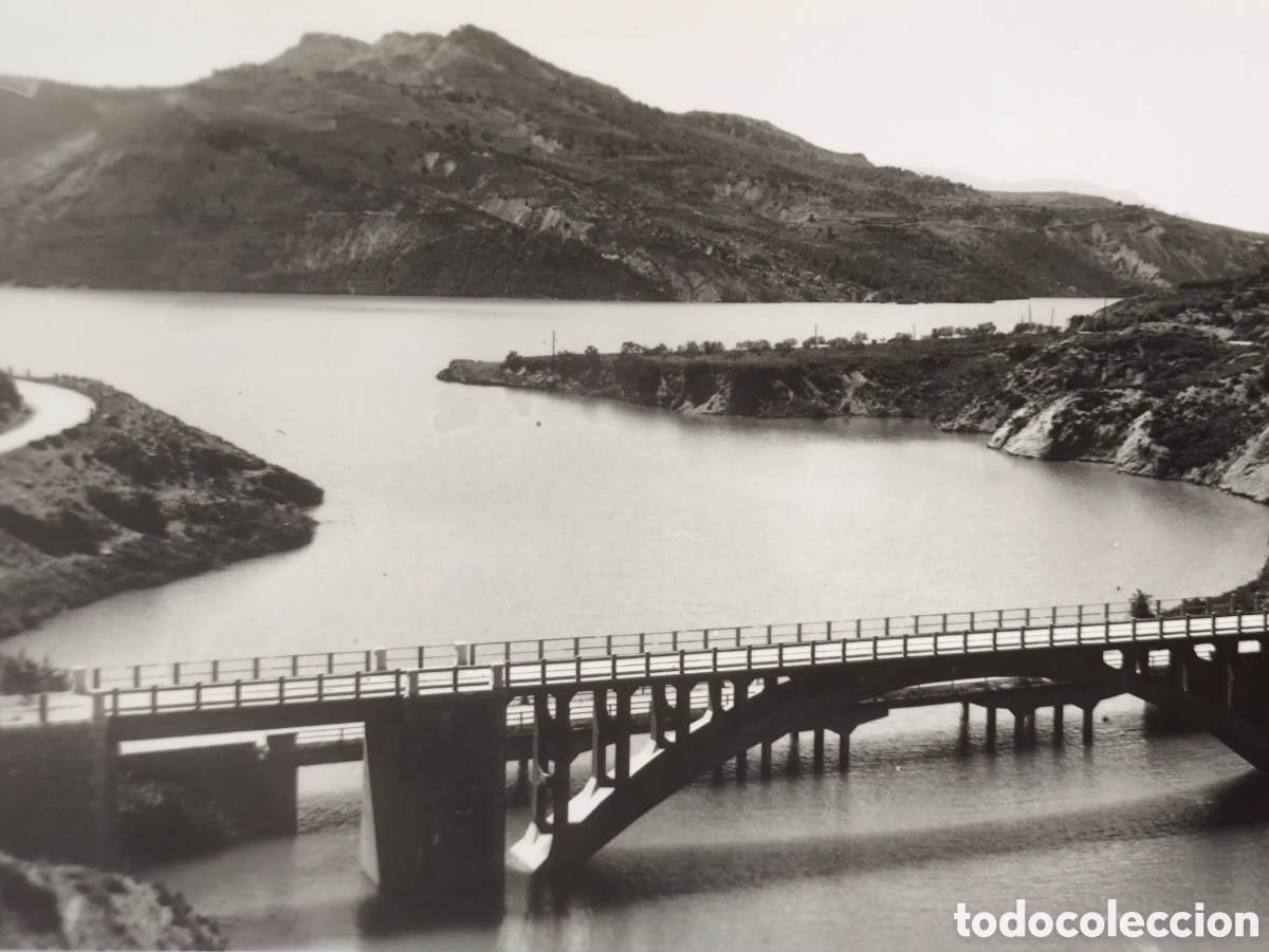 Postales: SAL&Agrave;S DE PALLARS PONT FERROCARRIL EMBASSAMENT SANT ANTONI POSTAL FOTOGR&Aacute;FICA LLEIDA C. 1950