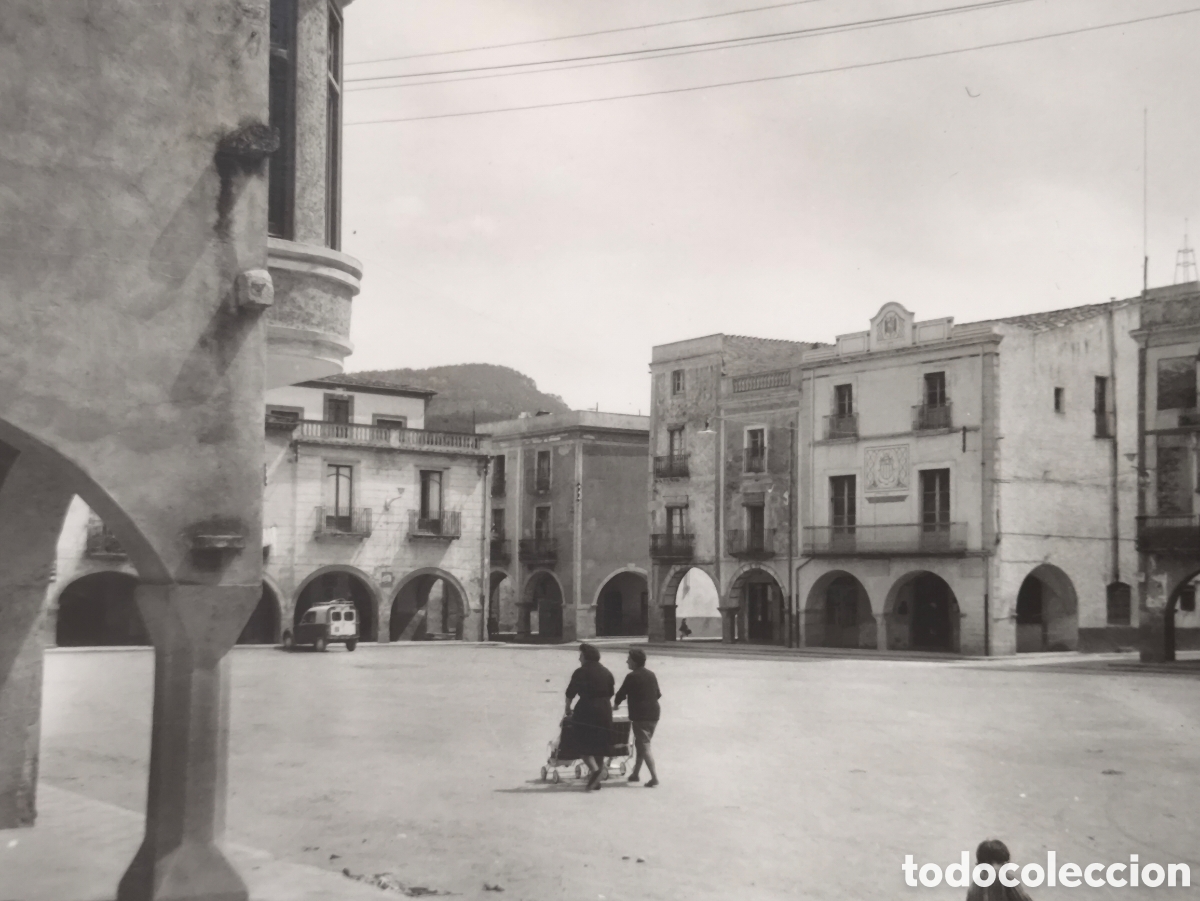 Postales: AMER PLA&Ccedil;A DE LA VILA POSTAL FOTOGR&Aacute;FICA GIRONA C. 1950