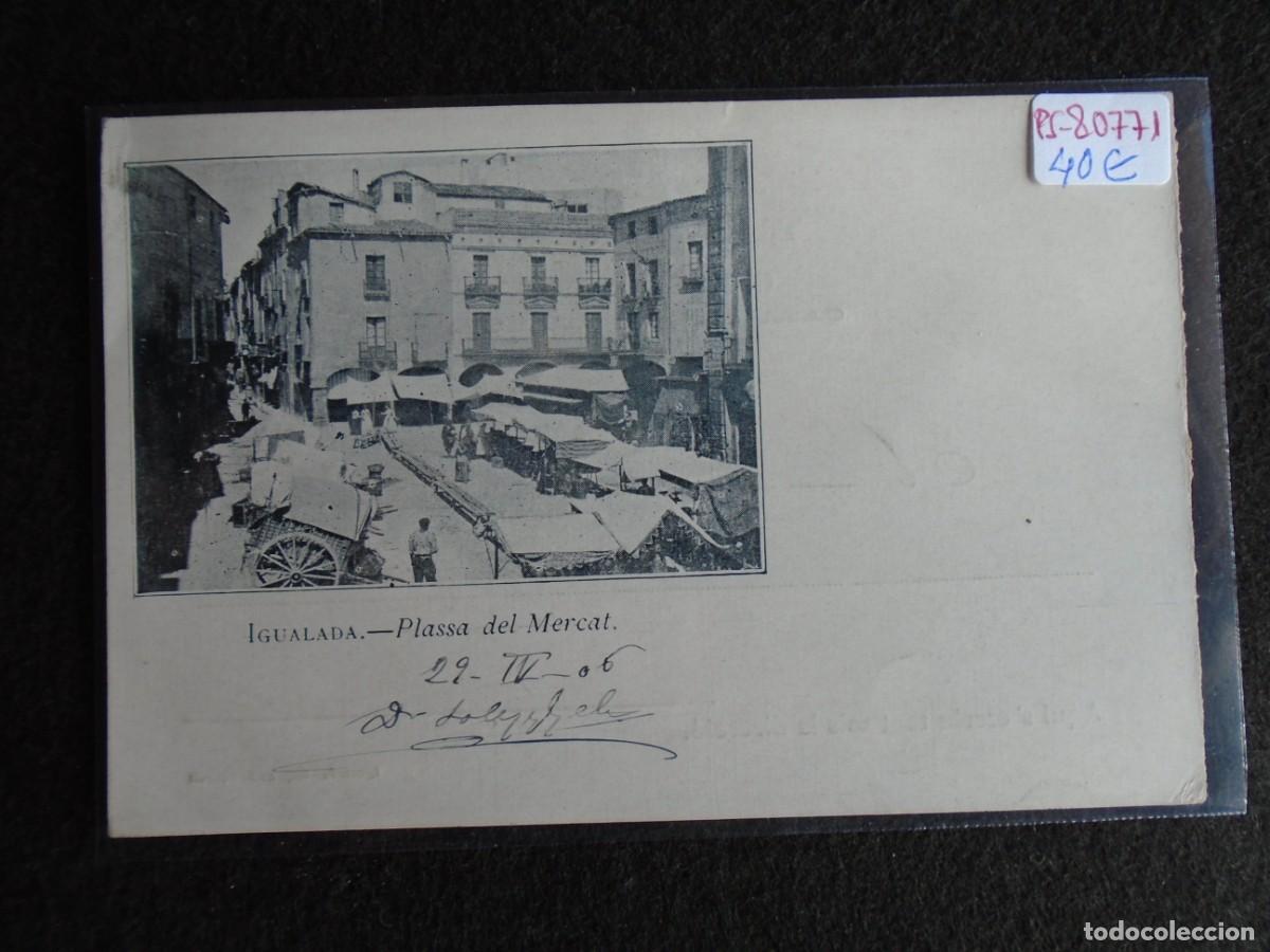 Postales: (PS-80771)POSTAL DE IGUALADA-PLASSA DEL MERCAT - Foto 2