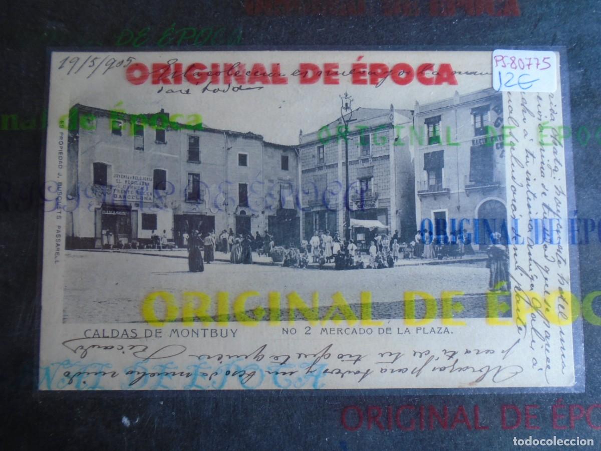 Postales: (PS-80775)POSTAL DE CALDAS DE MONTBUY-MERCADO DE LA PLAZA