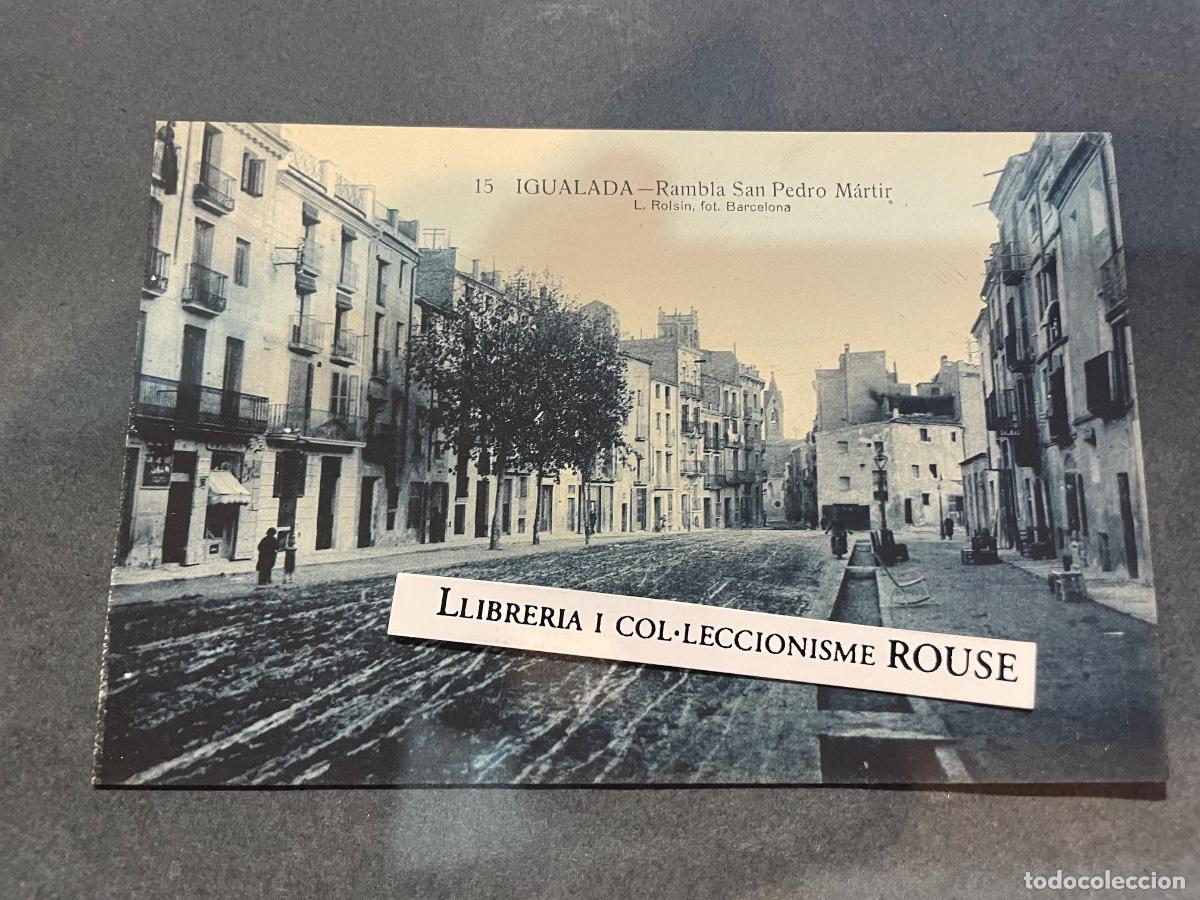 Postales: ANTIGUA POSTAL - 15 - IGUALADA - RAMBLA SAN PEDRO M&Aacute;RTIR