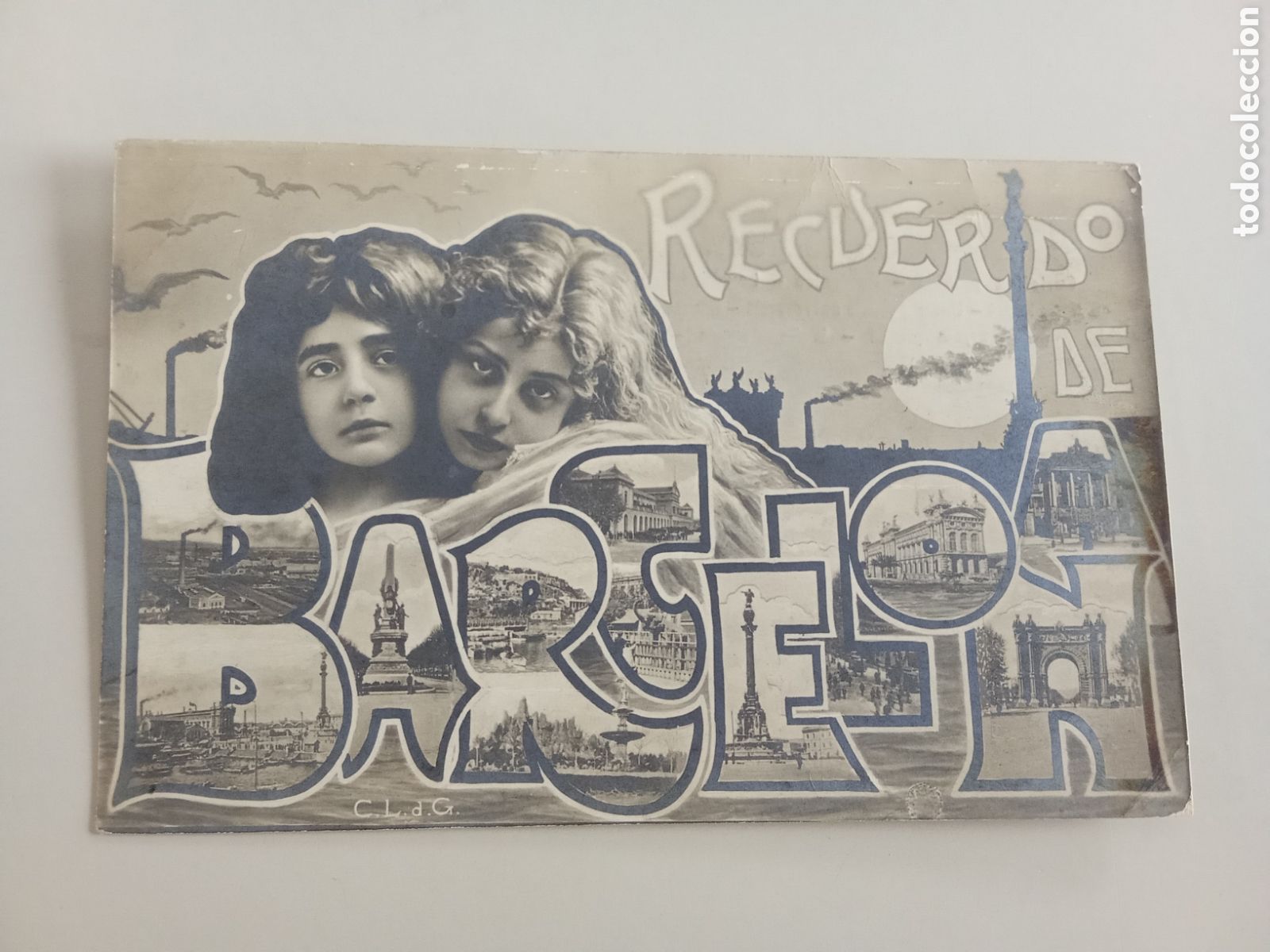 Postales: Tarjeta postal Barcelona Recuerdo de Barcelona Edita N.R.M.
