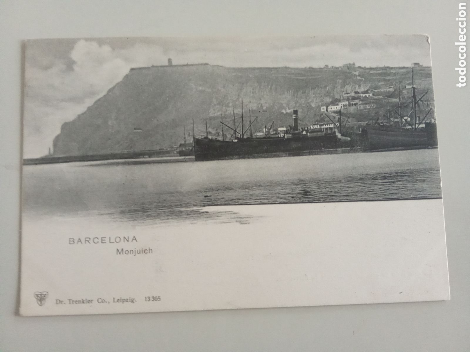 Postales: Tarjeta postal Barcelona Montjuich edita Dr. Trenkler Co. Leipzig 13.365