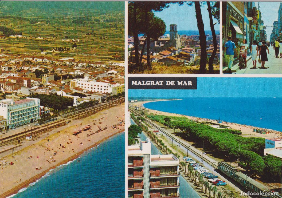 Postales: MALGRAT DE MAR (BARCELONA) VARIAS VISTAS DE LA CIUDAD - V.C.FABREGAT 495 - S/C