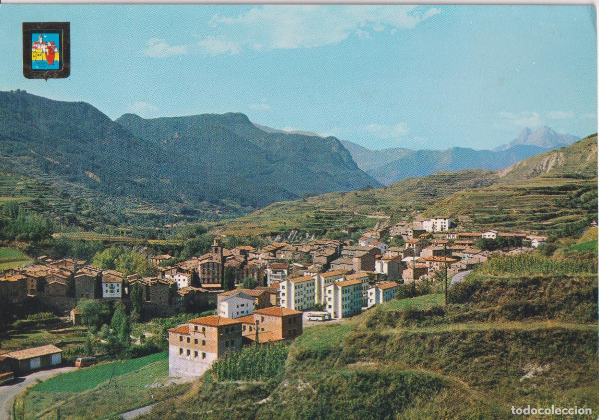 Postales: LA POBLA DE LILLET (BARCELONA) VISTA GENERAL - ESCUDO DE ORO N&ordm;5340 - CIRCULADA