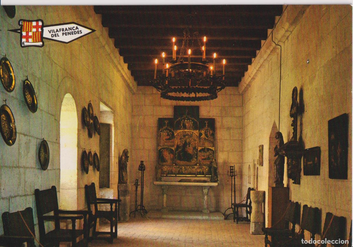 Postales: VILAFRANCA DEL PENED&Egrave;S (BARCELONA) MUSEO SALA NOBLE DEL SIGLO XIII - ED.PERGAMINO N&ordm;601 - S/C