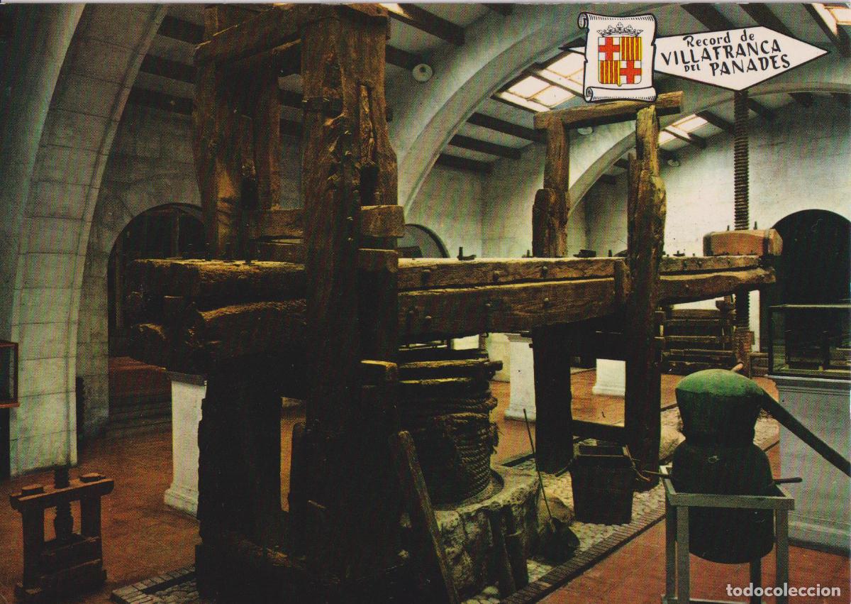 Postales: VILAFRANCA DEL PENED&Egrave;S (BARCELONA) MUSEO DEL VINO, SALA DE PRENSAS - ED.PERGAMINO N&ordm;599 - S/C