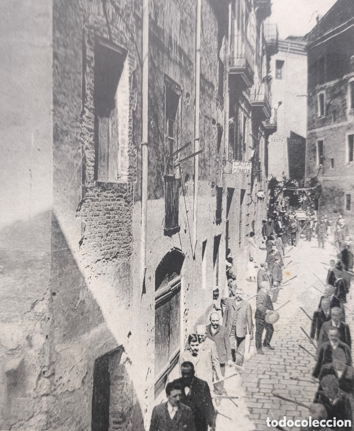 Postales: CALDES DE MONTBUI PROCESS&Oacute; SANTA SUSANNA POSTAL ANIMADA CIRCULADA 1905