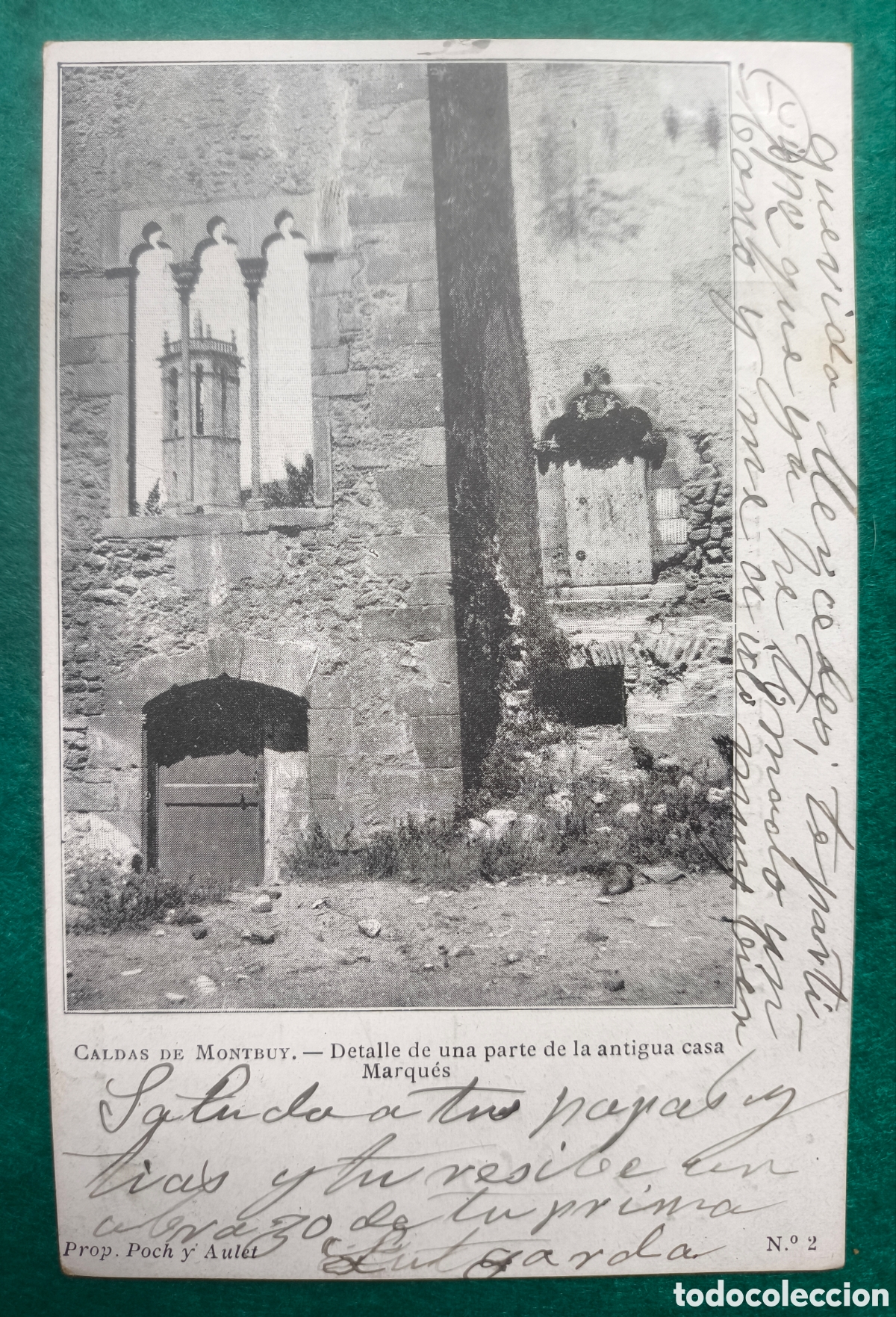 Postales: CALDES DE MONTBUI CAN MARQU&Eacute;S POSTAL CIRCULADA 1905
