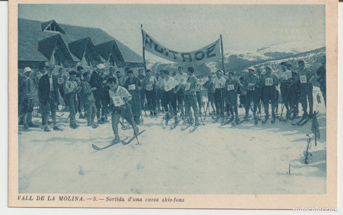 Postales: VALL DE LA MOLINA.-5.-Sortida d&acute;una cursa skis-fons