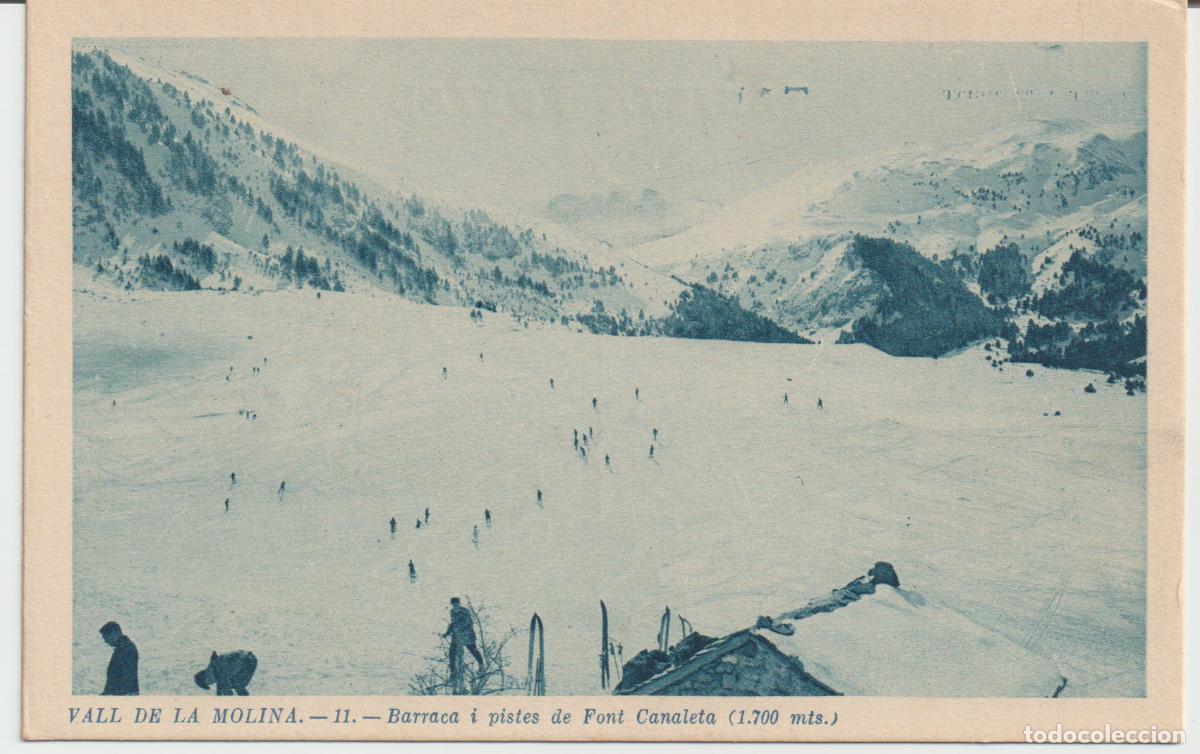 Postales: VALL DE LA MOLINA.-11.-Barraca i pistes de Font Canaleta (1.700 m.)