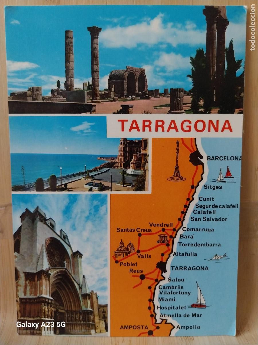 Postales: TARRAGONA ED RAYMOND 45 CIRCULADA A&Ntilde;O 1979
