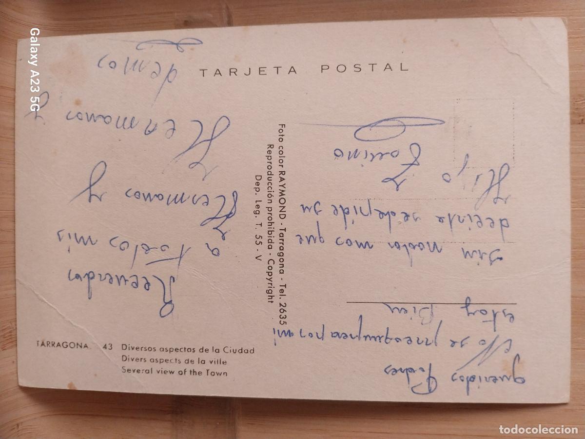 Postales: TARRAGONA ED RAYMOND 43 ESCRITA - Foto 2