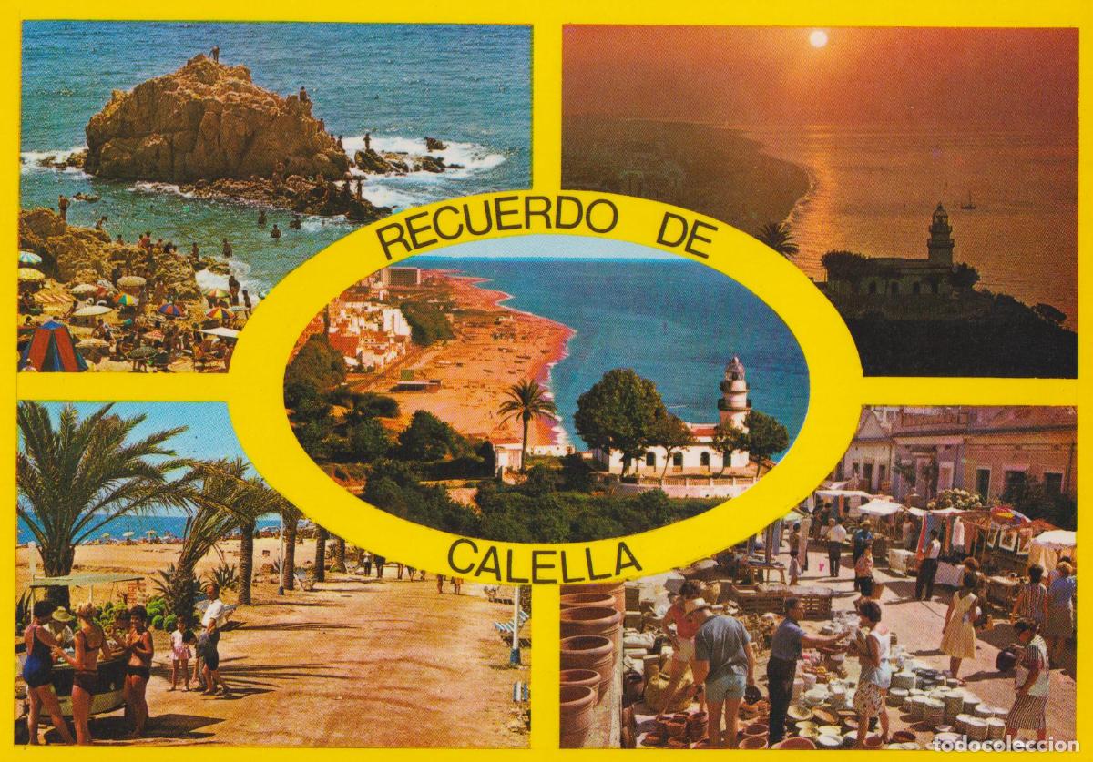 Postales: CALELLA DE LA COSTA (BARCELONA) RECUERDO - J.PLANCHART N&ordm;73 - ESCRITA