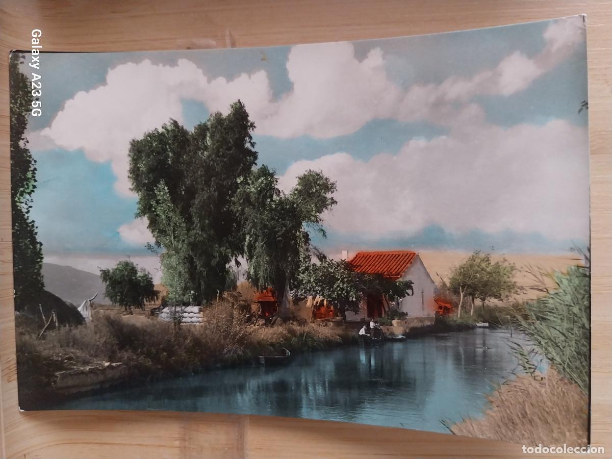 Postales: SAN CARLOS DE LA RAPITA COSTA DORADA DESAGUE ACEQUIA * TERRENOS ARROZALES ESCRITA ED FOTO DAUFI 19