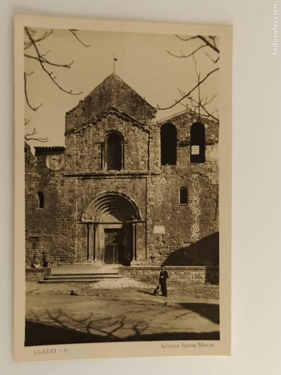 Postales: LLAD&Oacute; - IGLESIA SANTA MARIA - FOTOGRAFICA - POSTAL ANTIGUA DE LLADO (116.824)
