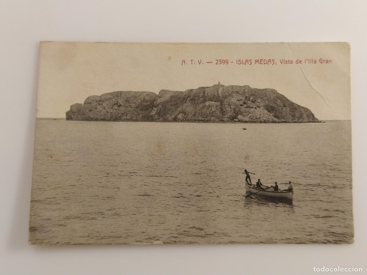 Postales: ISLAS MEDAS - VISTA DE L'ILLA GRAN - ILLES MEDES - ATV 2399 A.T.V. - POSTAL ANTIGUA (116.836)
